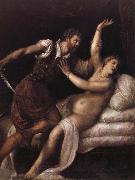 TIZIANO Vecellio Tarquin et Lucrece china oil painting artist